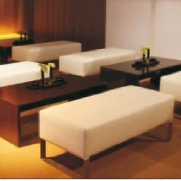 Sitzcube long, weiss