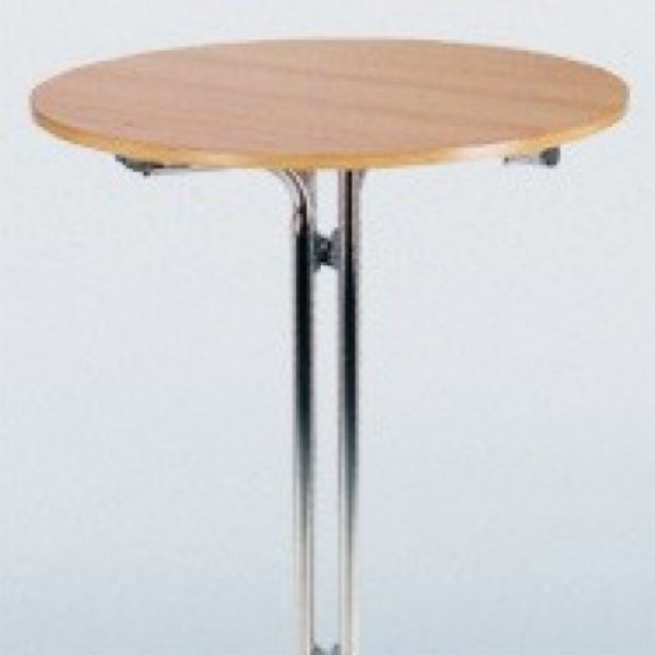 Stehtisch mit Buchholzplatte, Durchmesser 80 cm