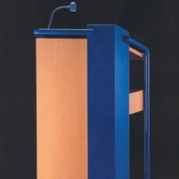 Rednerpult Buche / blau