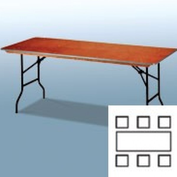 Bankett-Tisch, eckig, 183x76cm