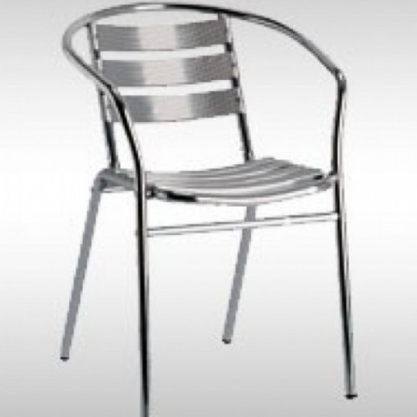 Cafestuhl, silber