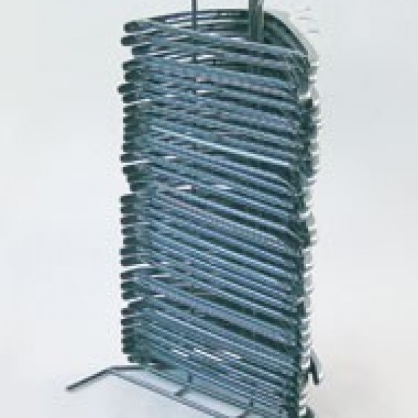 Kleiderbügel aus schwarzem Plastik