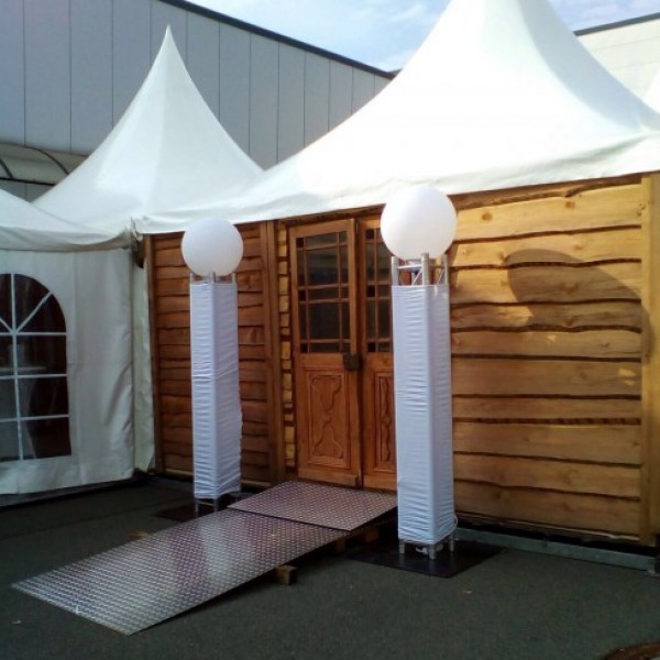 Holzwand mit/ohne Tür und mit/ohneFenster für Pagoden